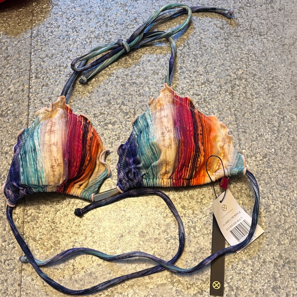 NWT VIX Women’s Bikini Top Tie Dye Size Large MSRP $84